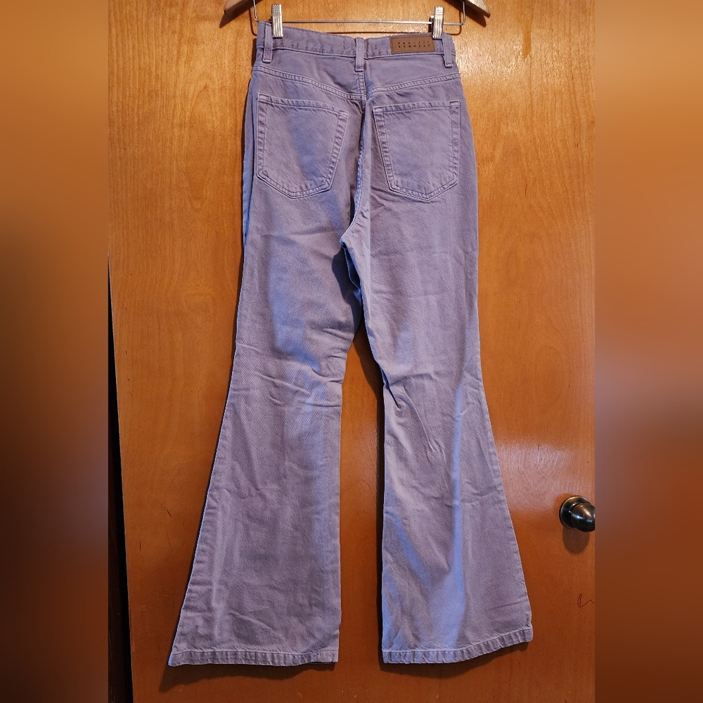 PacSun Lavendar High-Rise Flare Jeans - Picture 5 of 7